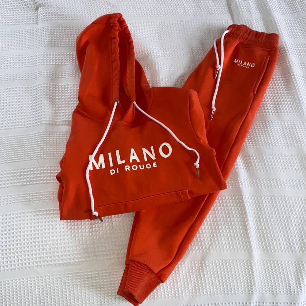 Milano, Lux Kids Hooded Signature Sweatsuit